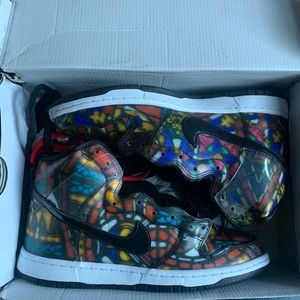 Nike Sb dunk high “stained glass” size 9